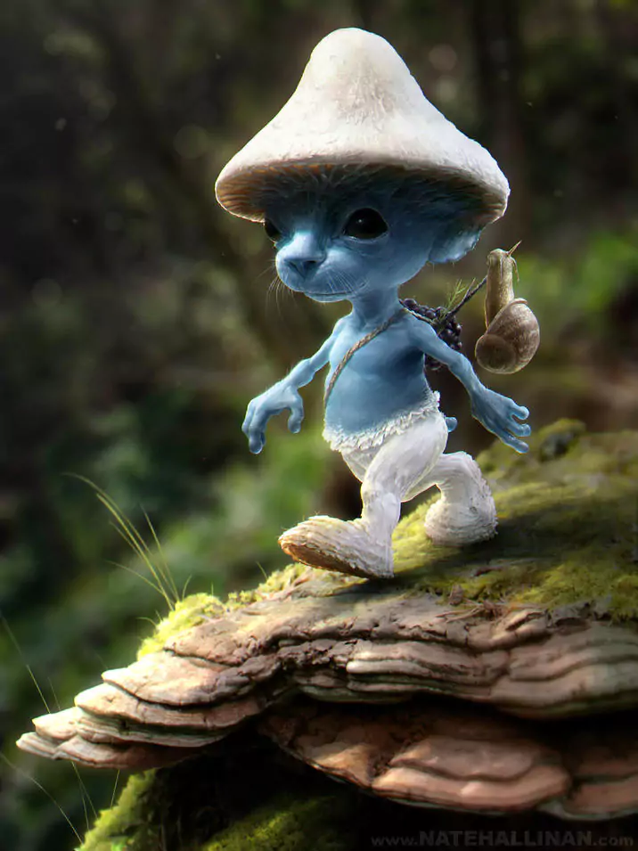 10. The Blue Smurf Cats Meme