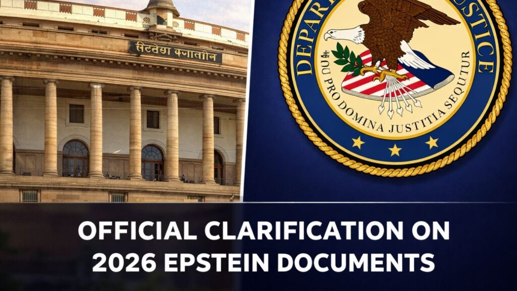 Official Clarification on Jeffrey Epstein Documents 2026 Indian Government Response
