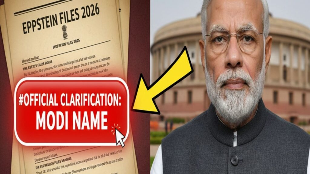 PM Narendra Modi Name in Jeffrey Epstein List 2026 Fact Check and Official Clarification